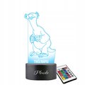 Lampka Nocna Dla Dzieci Grawer Bajka Epoka Lodowcowa Leniwiec Sid LED 3D&nbsp;-&nbsp;Inny producent