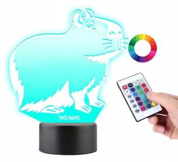 Lampka Nocna Dla Dzieci Kapibara Capybara Led 3D - Inny producent
