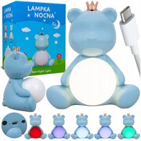 Lampka nocna dla dzieci LED MIŚ niedźwiadek światło RGB do pokoju dziecka