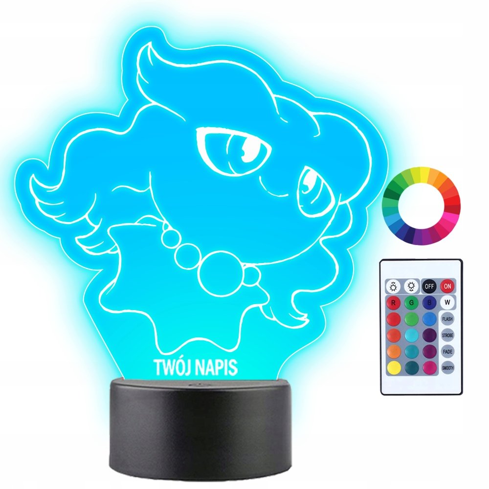 Фото - Люстра / світильник Lampka Nocna Dla Dzieci Pokemon Misdreavus Prezent Twój Napis Imię 3D LED