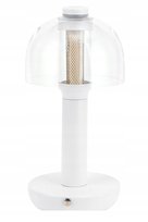 Lampka nocna dotykowa LED 27 cm USB-C szklany klosz 3 poziomy jasności