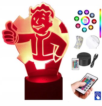 Lampka Nocna Fallout Shelter 16 kol LED PLEXIDO - Plexido