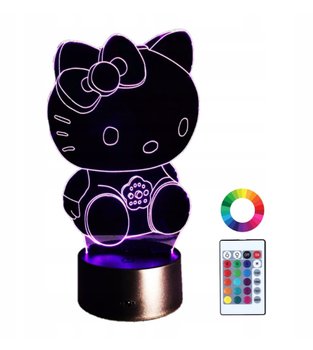 Lampka Nocna Hello Kitty Grawer 3D Led Imię - Plexido