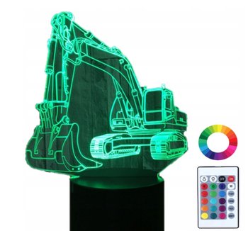 Lampka Nocna LED 3D Koparka Bob Budowniczy Grawer - Maximus