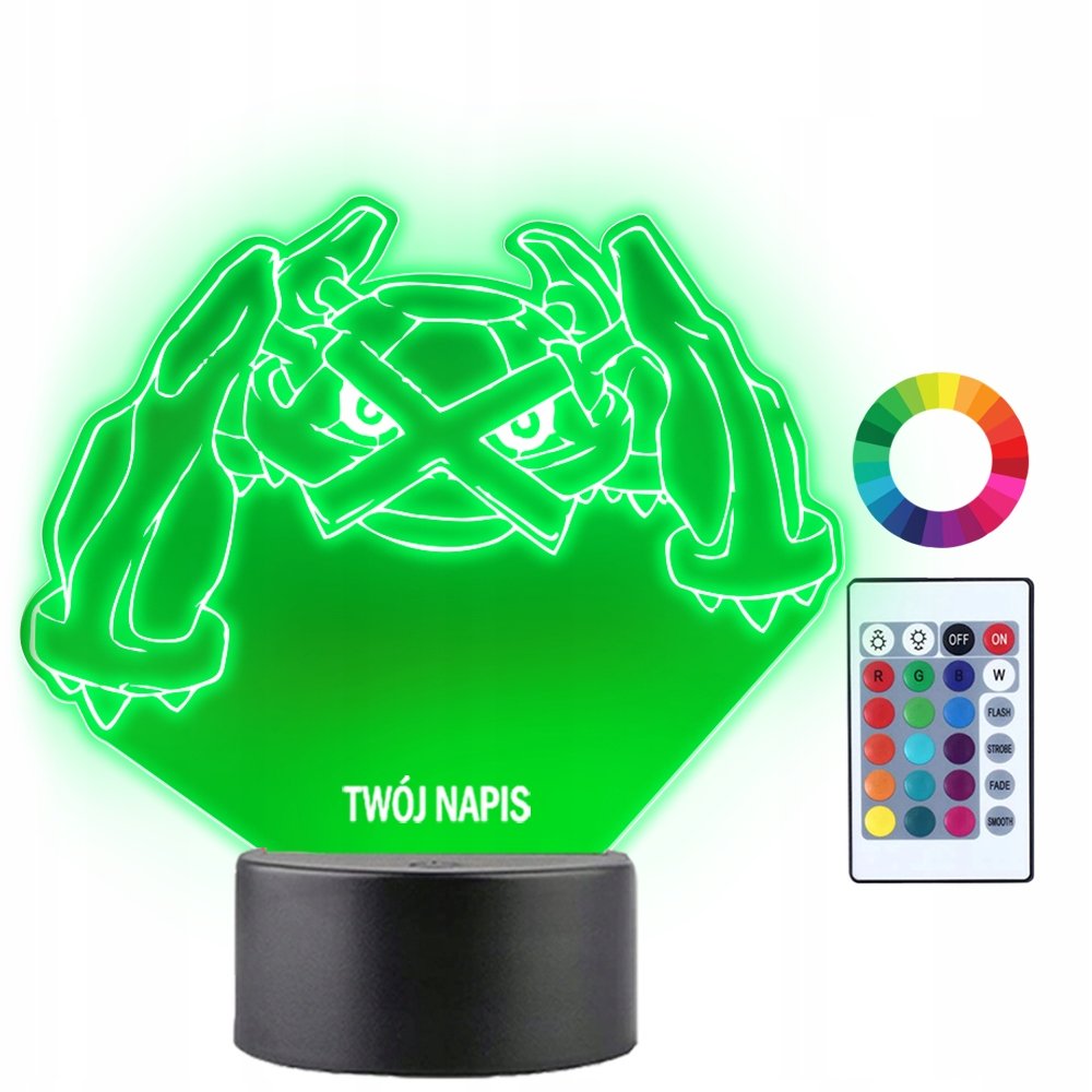 Zdjęcia - Żyrandol / lampa GO Lampka Nocna LED 3D Metagross Pokemon  Anime Prezent Twój Napis Grawer 