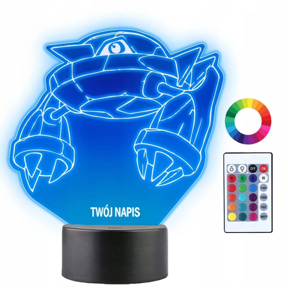 Фото - Люстра / світильник GO Lampka Nocna LED 3D Metang Pokemon  Anime Prezent Twój Napis Grawer 