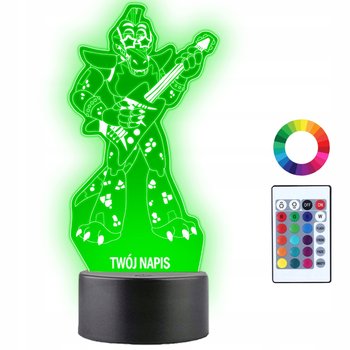 Lampka Nocna LED 3D Monty Fnaf Security Breach Prezent Twój Napis Grawer - Plexido