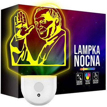 Lampka Nocna LED dla Dzieci PAPIEŻ JAN PAWEŁ II do kontaktu gniazdka - upominki_pl
