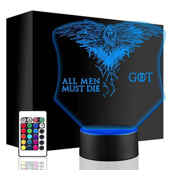 LAMPKA NOCNA LED GRA O TRON 3D + PILOT prezent URODZINY statuetka - upominki_pl