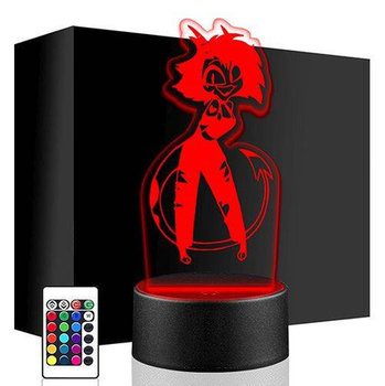 LAMPKA NOCNA LED HELLUVA BOSS 3D + PILOT prezent URODZINY statuetka - upominki_pl