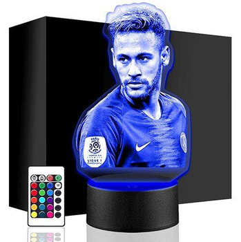 LAMPKA NOCNA LED NEYMAR BRAZYLIA 3D + PILOT prezent URODZINY statuetka - upominki_pl