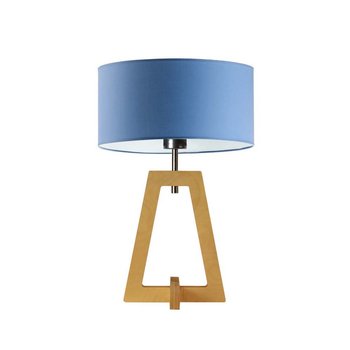 Lampka nocna LYSNE Clio, niebieska, hebanowa, E27, 47x30 cm - LYSNE