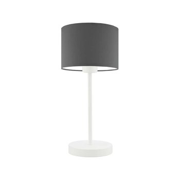 Lampka nocna LYSNE Nicea, 60 W, E27, stalowa/biała, 39,5x17,5 cm - LYSNE