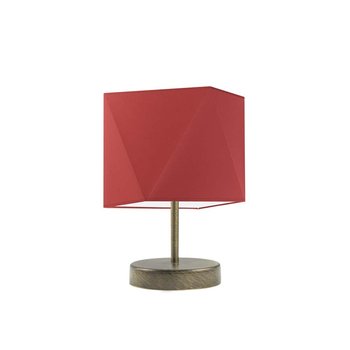 Lampka nocna LYSNE Pasadena, 60 W, E27, czerwona/złota, 30x23 cm - LYSNE