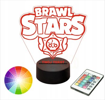 Lampka nocna NA BIURKO LED 3D grawer BRAWLSTARS COLT EL PRIMO LEON PREZENT - brak danych