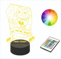 Lampka nocna na biurko LED SPONGEBOB PREZENT