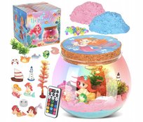 Lampka Nocna Syrenka DIY dla Dziewczynki Zestaw Zrób To Sam z Pilotem LED