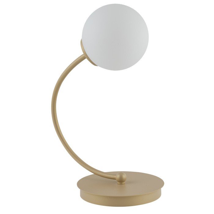 Zdjęcia - Lampa stołowa Sigma Lampka nocna VELVET stojąca do sypialni złota 