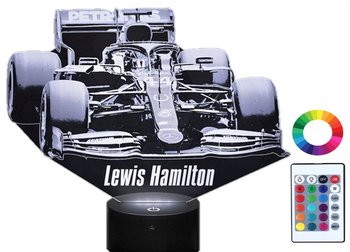 Lampka Nocna Z Imieniem Formuła 1 Hamilton 3D Led - Plexido