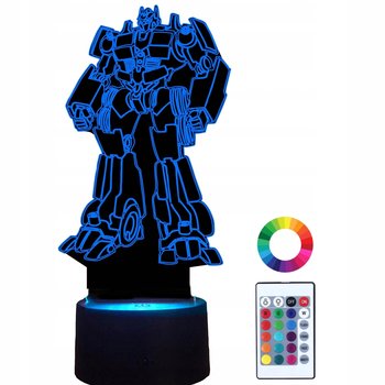 Lampka Nocna z Imieniem Transformers 3D Led Grawer - Plexido