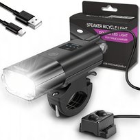 LAMPKA ROWEROWA LED POWERBANK ZESTAW WODOODPORNA UCHWYT MOCNA TRYBY Inna marka