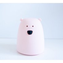 Lampka silikonowa Miś mała : Kolor - Różowy