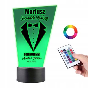 Lampka Statuetka Led Podziękowania dla Świadka - Plexido