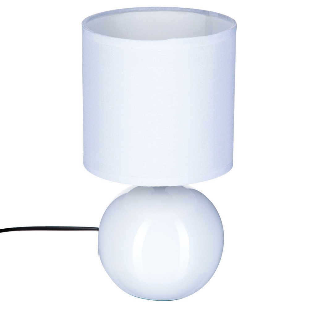 Lampka stojąca ATMOSPHERA Boule, biała, 25x13 cm