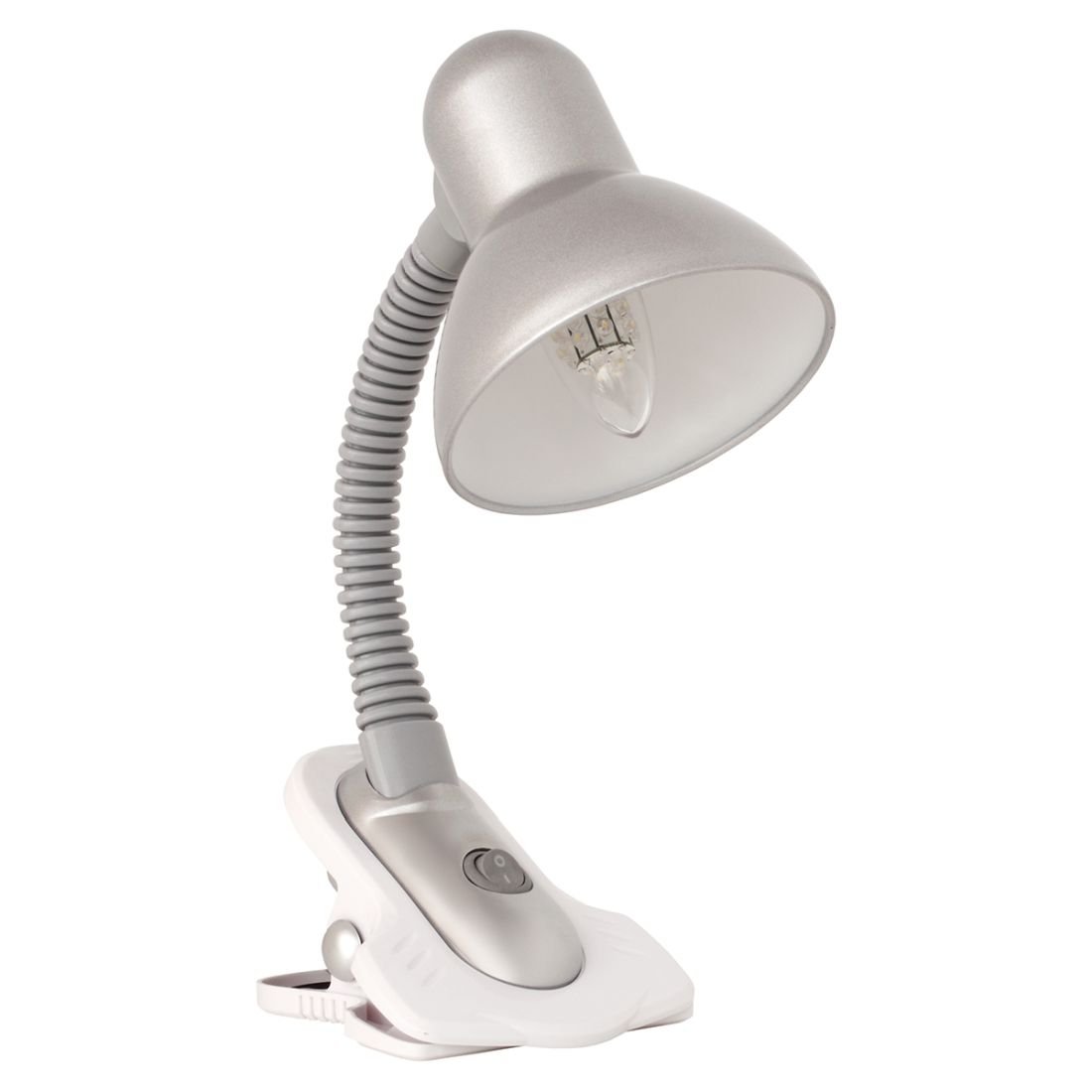 Lampka z klipsem KANLUX Suzi HR-60-SR, srebrna, 60 W