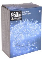 Lampki 960Mled Ryż 9,6 Metra  Światło Zimne Gęste Na Prąd Ip44 - Home Styling Collection