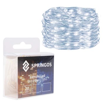 Lampki choinkowe 20 LED druciki mikro na baterie - Springos