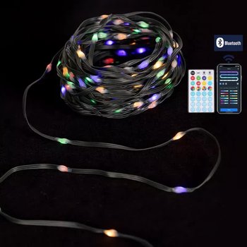 Lampki choinkowe 20m taśma led RGBIC serowarnie z aplikacji lub pilota - Aigostar