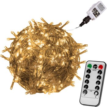 LAMPKI CHOINKOWE 50 DIOD LED OZDOBA ŚWIĄTECZNA + PILOT - VOLTRONIC ®