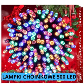 Lampki Choinkowe 500 Led Zewnętrzne Wewnętrzne Multikolor Na Choinkę Stałe - Eddcom