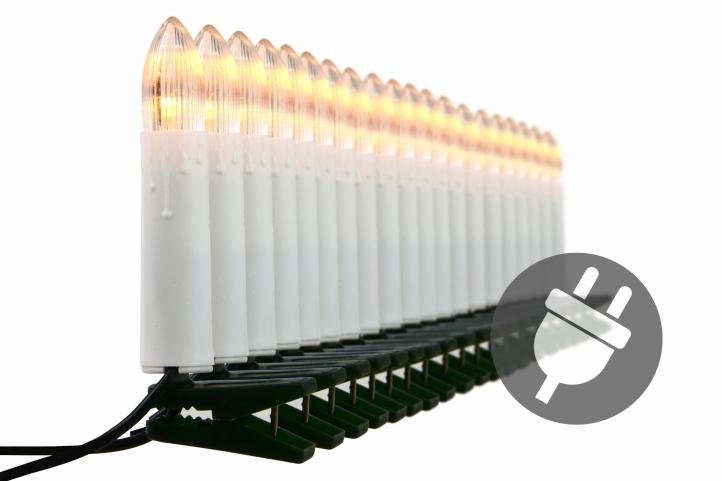 Lampki choinkowe JOYLIGHT, 20 diod LED, 9 m, 1,2 W, barwa ciepła biała