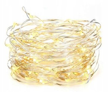 LAMPKI DRUCIK MICROLED NA BATERIE- 2m BIAŁE CIEPŁE - inna (Inny)