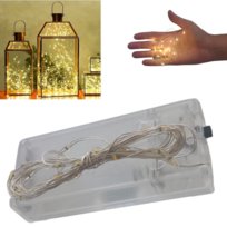 Lampki Druciki 20Led Ciepłe Białe Światełka Mirko Żyłki Na Baterie Światło