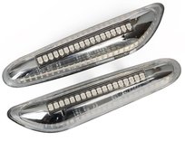 Lampki kierunkowskazów bocznych LED | klosz klarowny | niedynamiczne | do BMW E36, E46, E90 E91 E92 E93, E60 E61, E81 E82 E87 E88 | PL18010B6