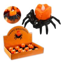 Lampki Led Pająk Pająki Halloween Dekoracja Ozdoba Świece Led Zestaw 12 Szt