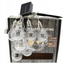 Lampki Ogrodowe Żarówki Solar Łańcuch LED Girlanda