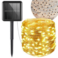 Lampki Solarne 300LED 32M, Girlanda Ogrodowa Druciki, Świąteczny Łańcuch IP65 BLIXTAR