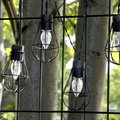 Lampki solarne LED POLUX Girlanda Edison, czarne, 3,8 m - POLUX