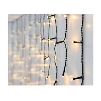 Lampki Świąteczne Sople 360 Led Biały Ciepły 12M - H&S Decoration