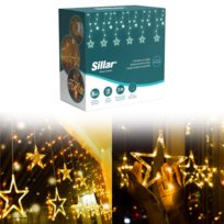 Lampki świąteczne wewnętrzne Sillar - gwiazdki 2m 12 sztuk IP20