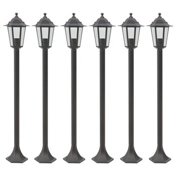 Lampy ogrodowe VIDAXL, brązowe, 110 cm, 6 szt. - vidaXL