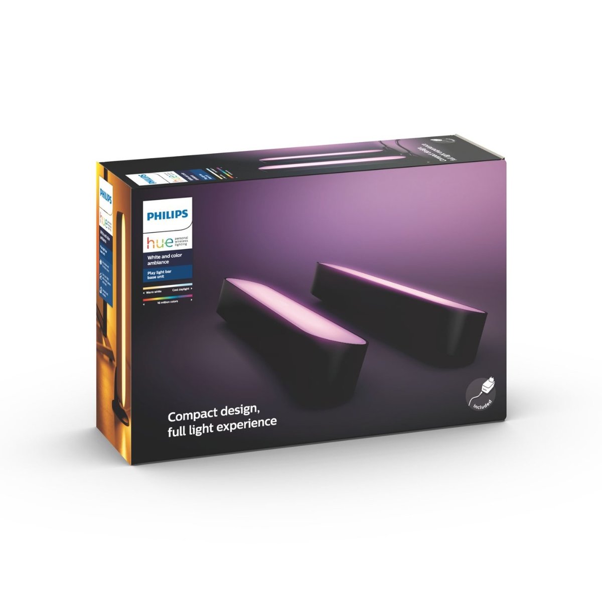 Lampy Play PHILIPS HUE White and Color Ambiance, czarne