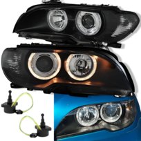 Lampy Reflektory BMW E46 Od 2003 Do 2006 COUPE CABRIO DEPO Nowoczesne RINGI Inna marka