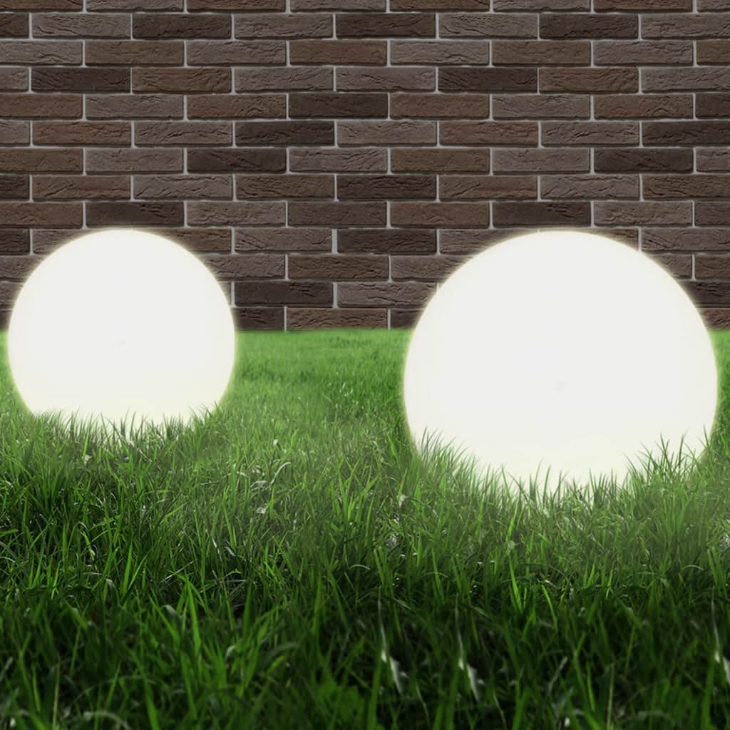 Lampy zewnętrzne VIDAXL, białe, LED, 40 cm, 2 szt.
