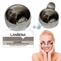 Lanbena  Maseczka Pod Oczy Płatki Żelowe Hydrożelowe Czarna Perła LANBENA