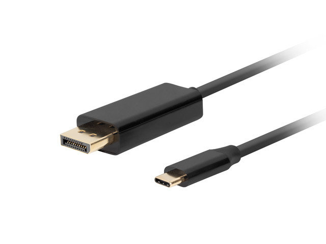 Lanberg Kabel Usb C M Displayport M M K Hz Czarny Lanberg